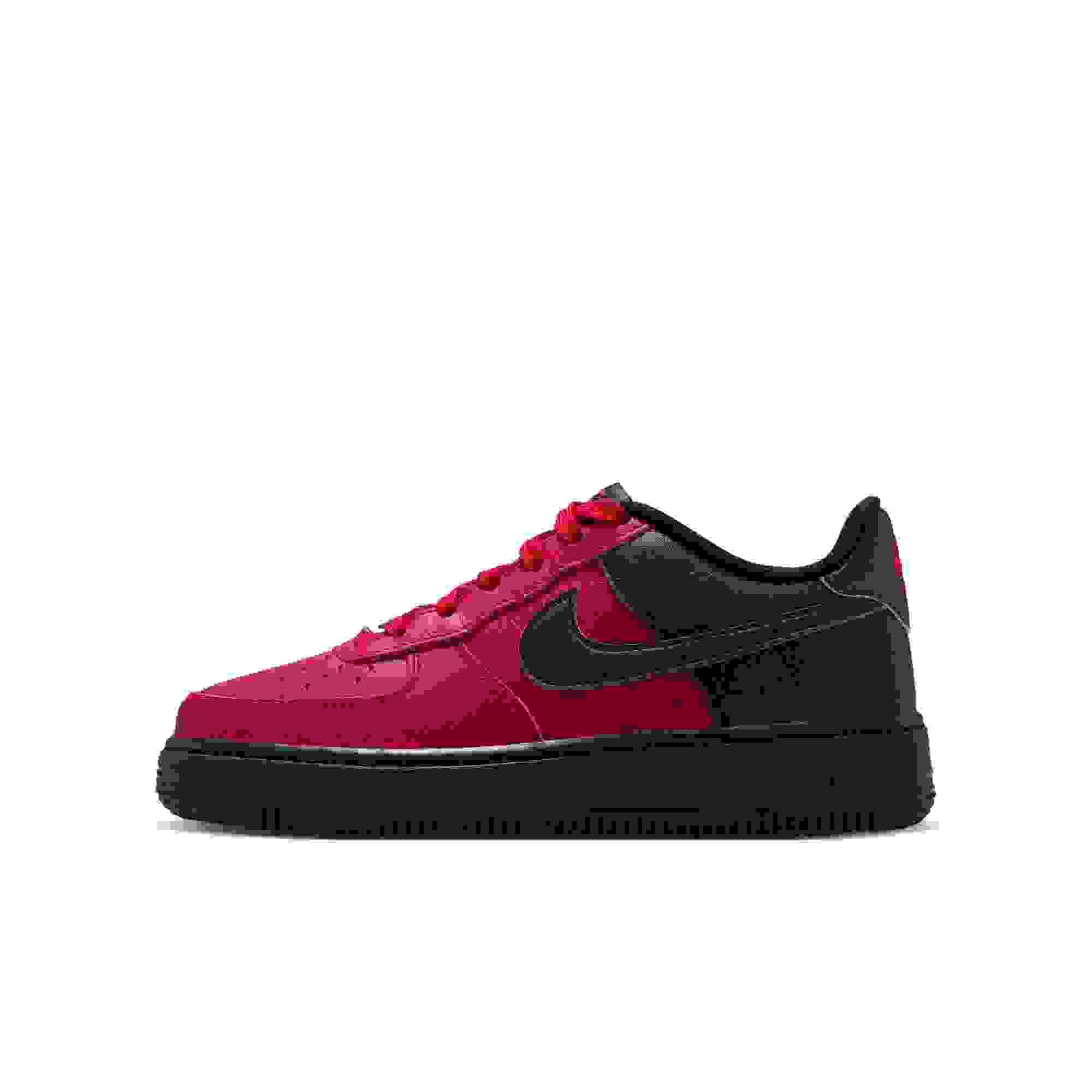 Nike Air Force 1 LV8 Grade School Boys' "Gym Red/Black/Summit White" Shoe